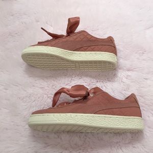 puma suede platform pink